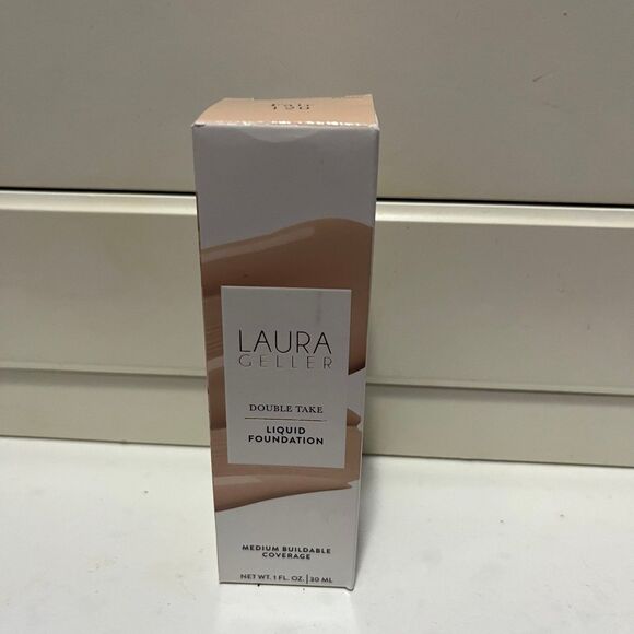 NWB Laura Geller Double Take Liquid Foundation Face Makeup in Shade Fair - Picture 8 of 9